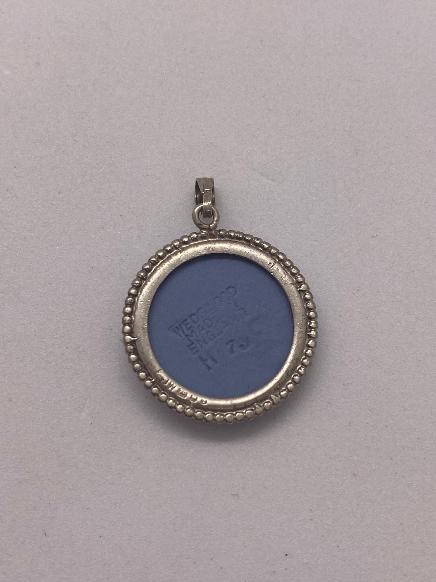 Vintage Wedgwood Jasperware and Sterling Silver Pendant