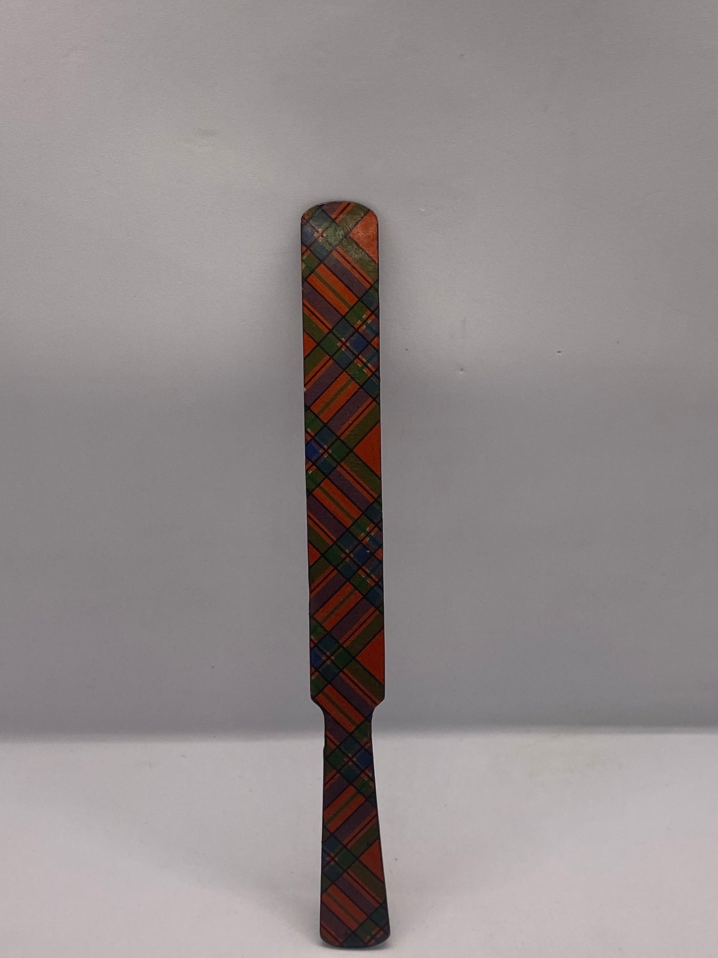 19th Century Victorian Tartan Ware Paper Knife / Bookmark