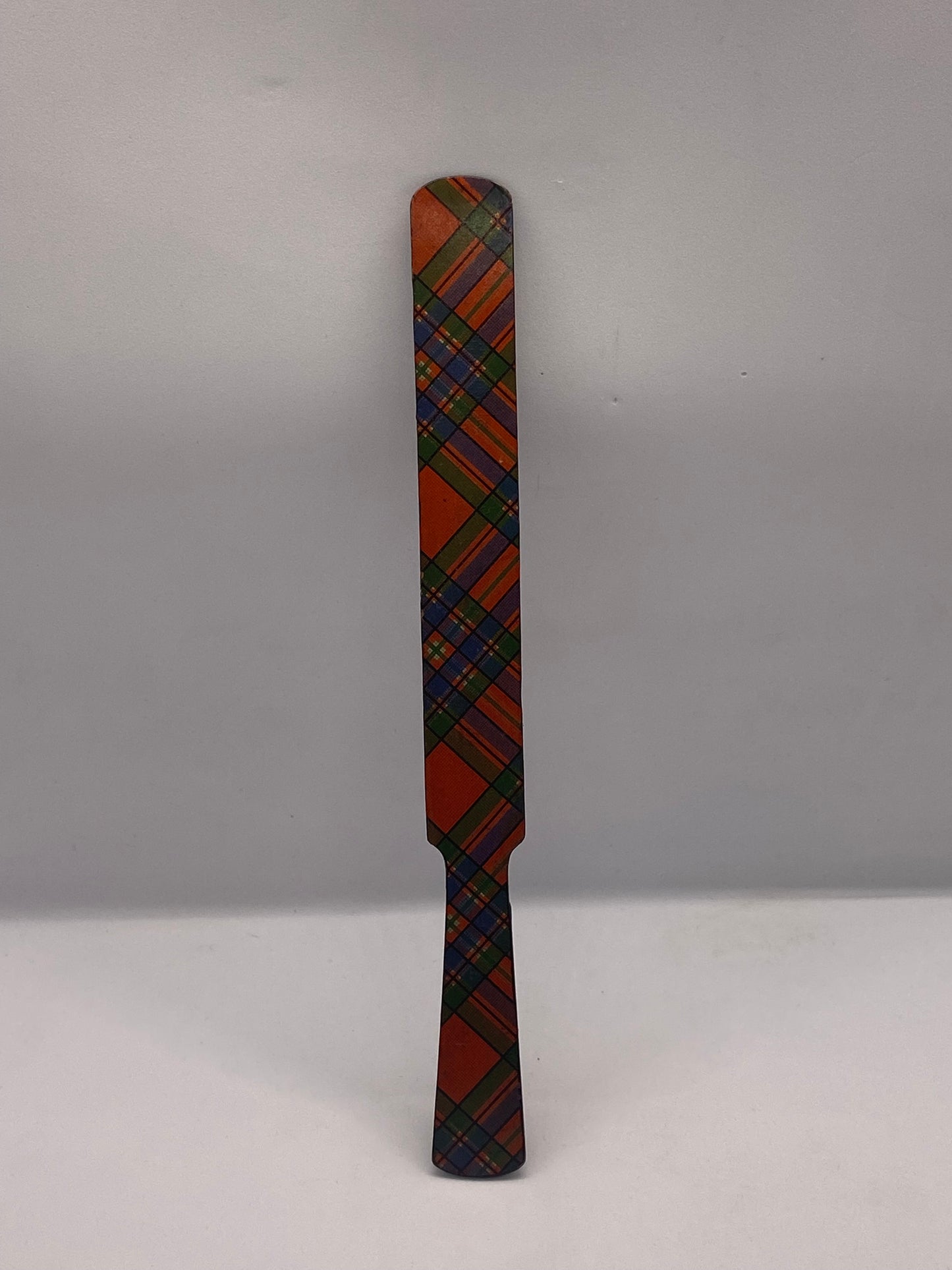 19th Century Victorian Tartan Ware Paper Knife / Bookmark