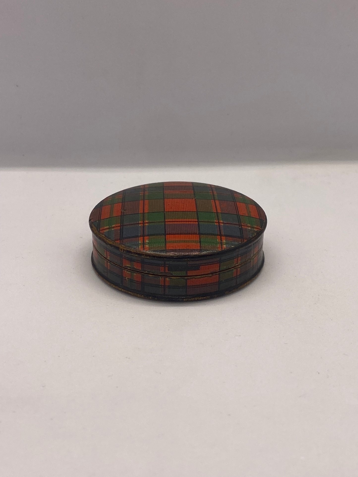 19th Century Victorian Tartan Ware Box