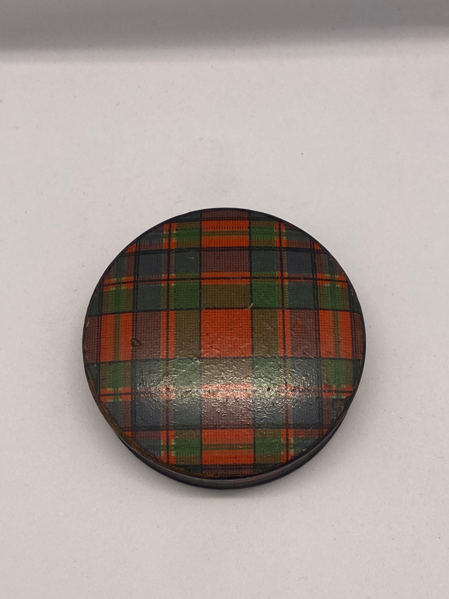 19th Century Victorian Tartan Ware Box