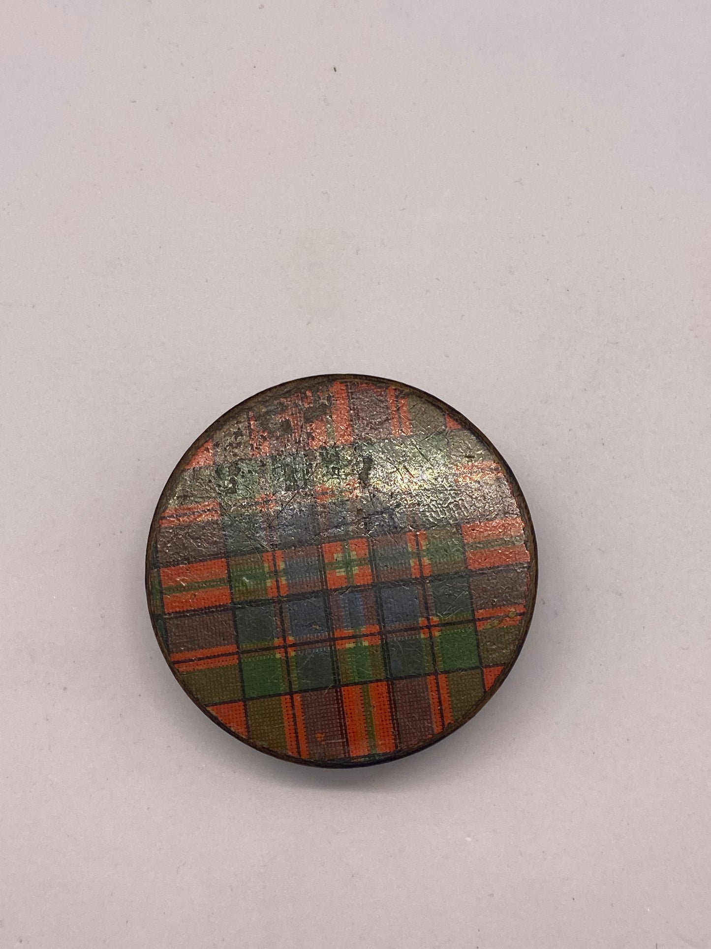 19th Century Victorian Tartan Ware Box