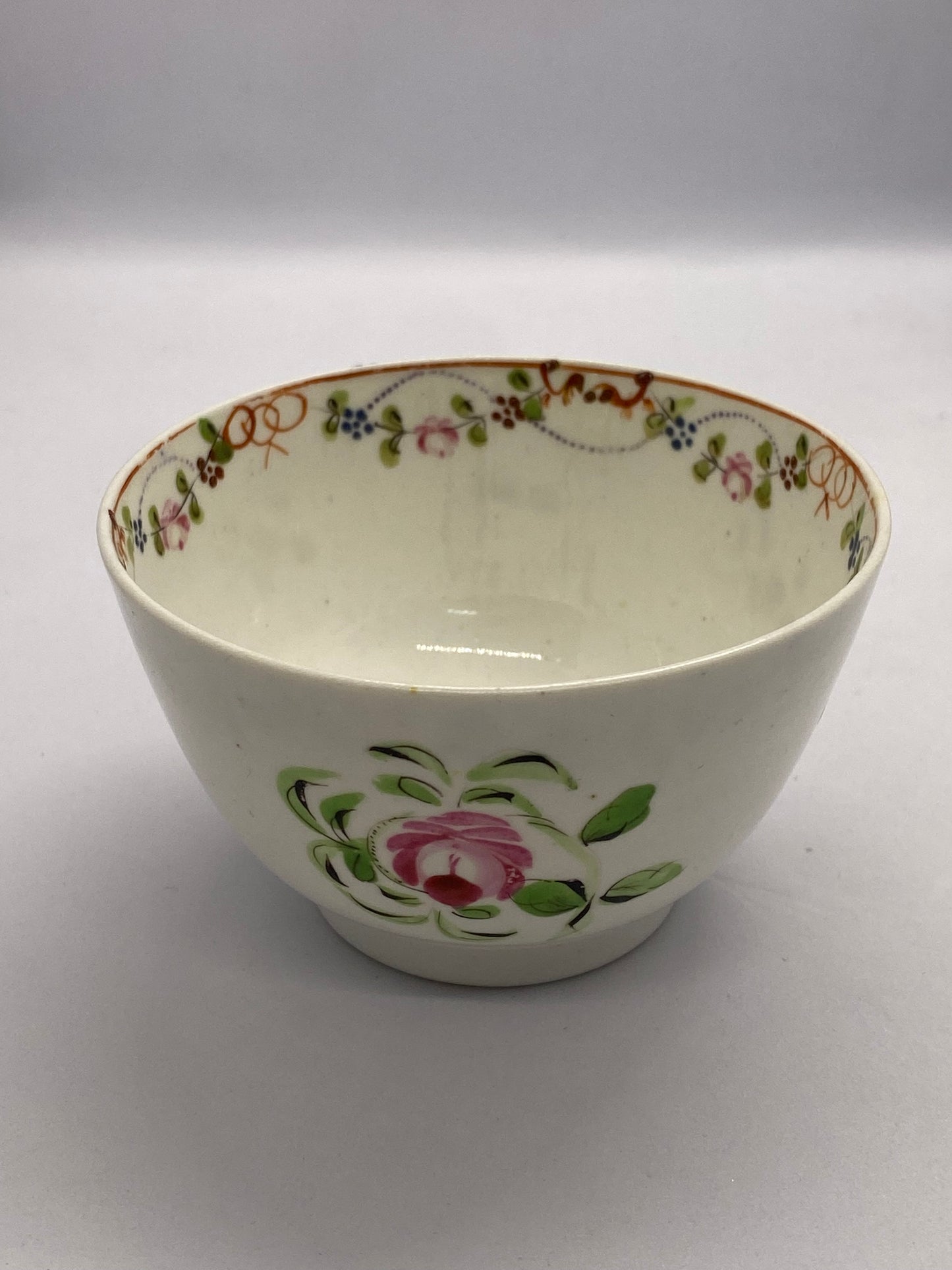 Late 18th Century New Hall Tea Bowl & Saucer