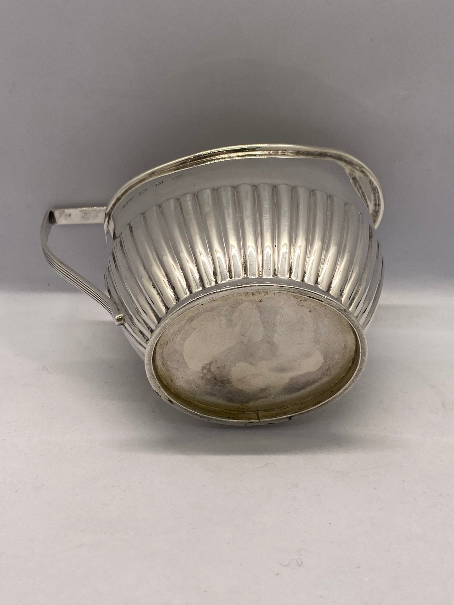 Antique Classical Style Sugar Bowl and Creamer, John Millward Banks