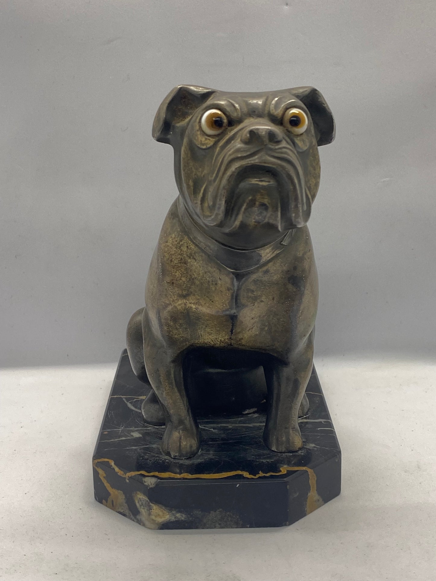 French Art Deco Bulldog Bookends by Hippolyte “FranJou” Moreau