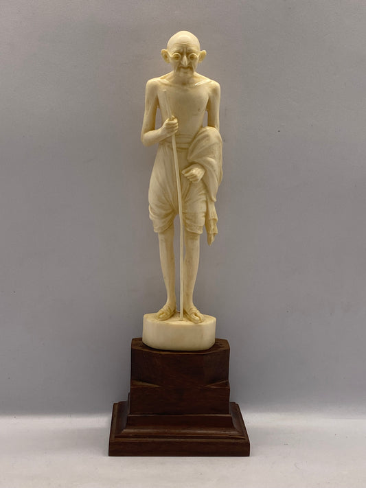 Near Antique Ivory Statue of Mahatma Gandhi c. 1920s-30s