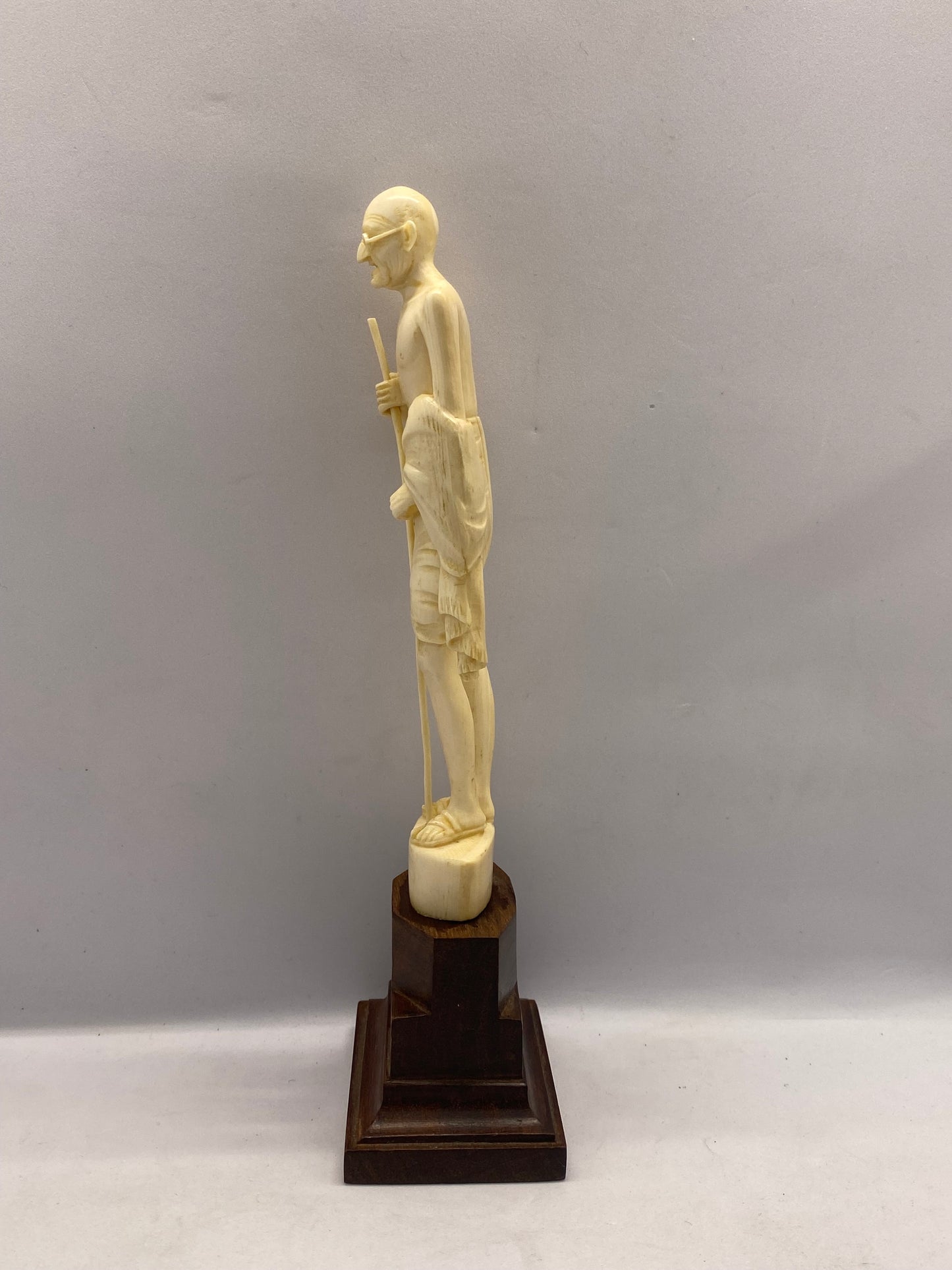 Near Antique Ivory Statue of Mahatma Gandhi c. 1920s-30s