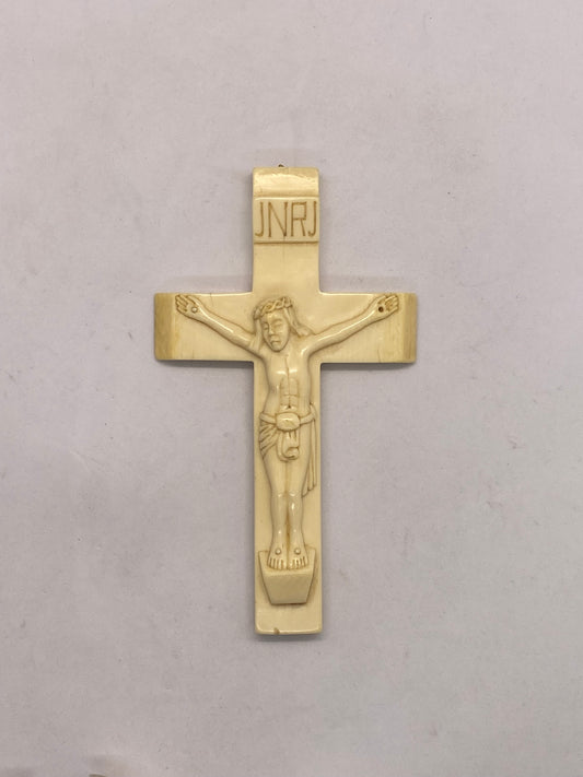 Antique Ivory Figurine of Jesus on the Crucifix