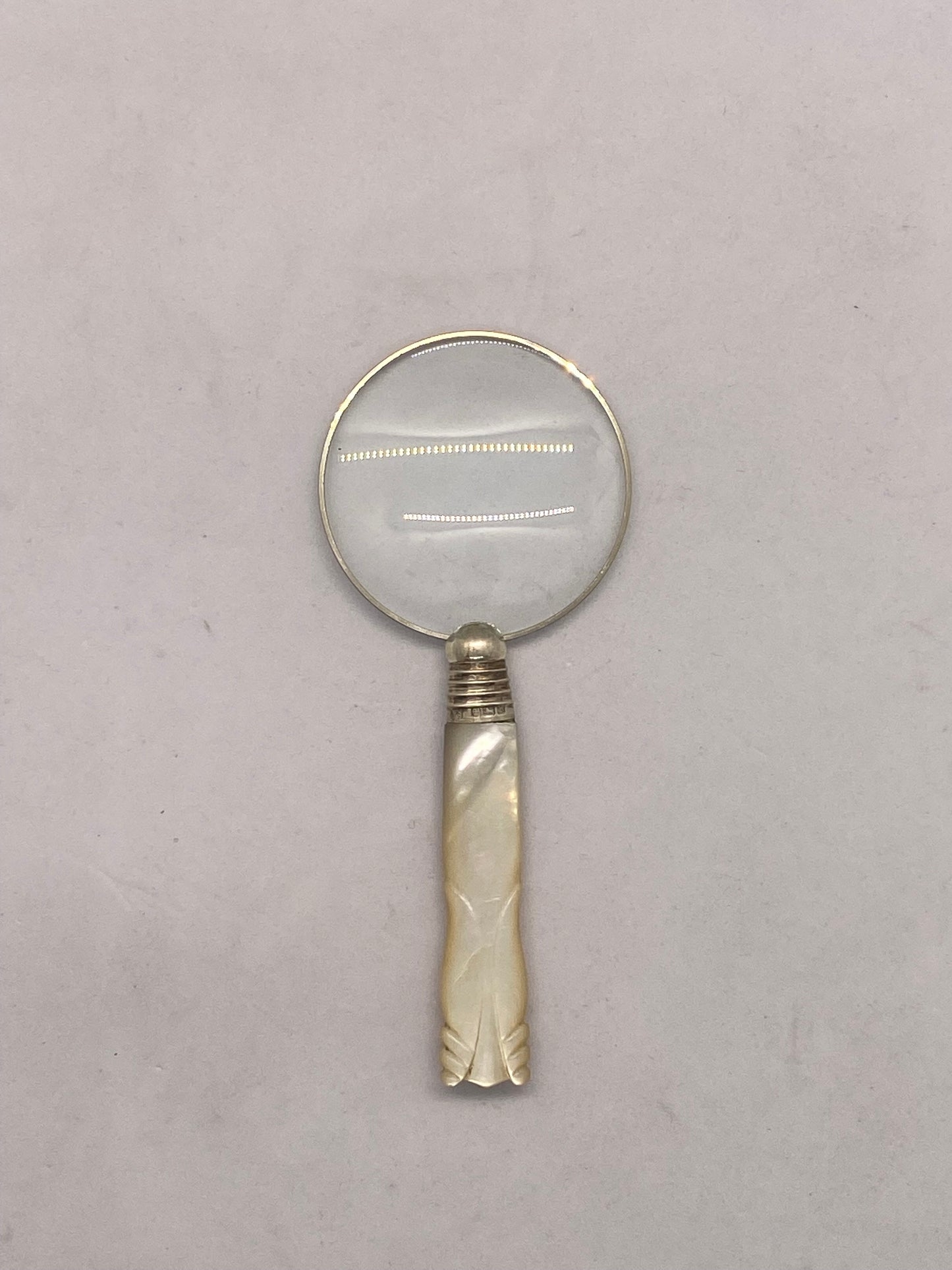 Antique Mother of Pearl handled Magnifying Glass circa 1913