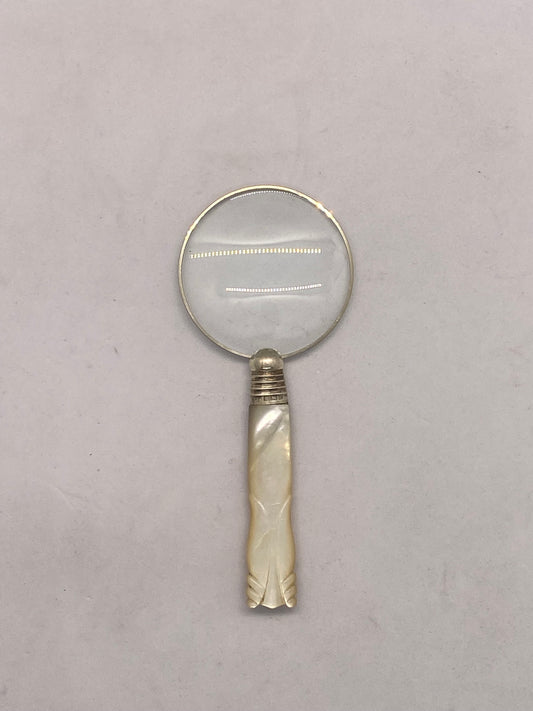 Antique Mother of Pearl handled Magnifying Glass circa 1913