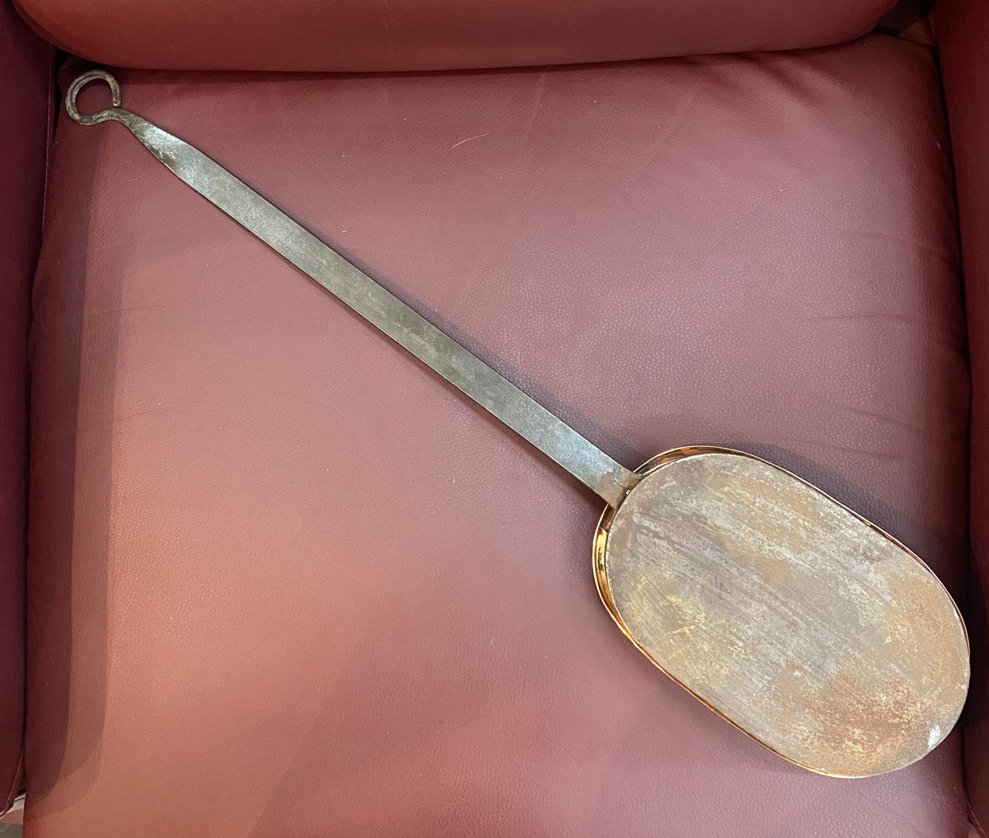 Small 19rh Century Chestnut Pan In Copper