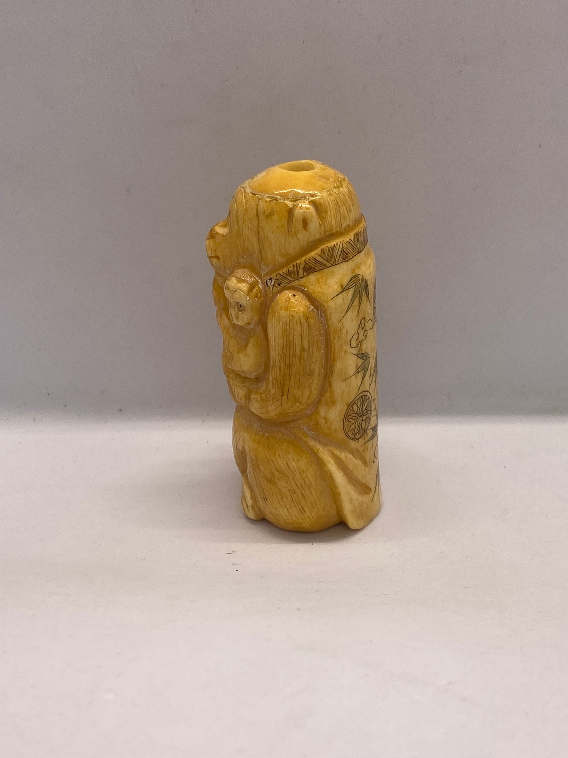 Antique Japanese Meiji Period ivory monkey netsuke | Cache Antiques ...