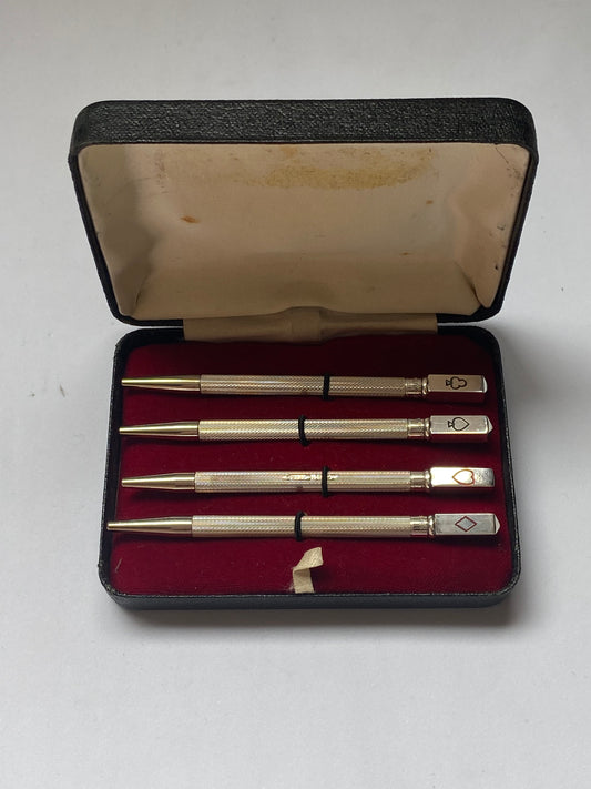 Vintage English Sterling Silver Bridge Pencils