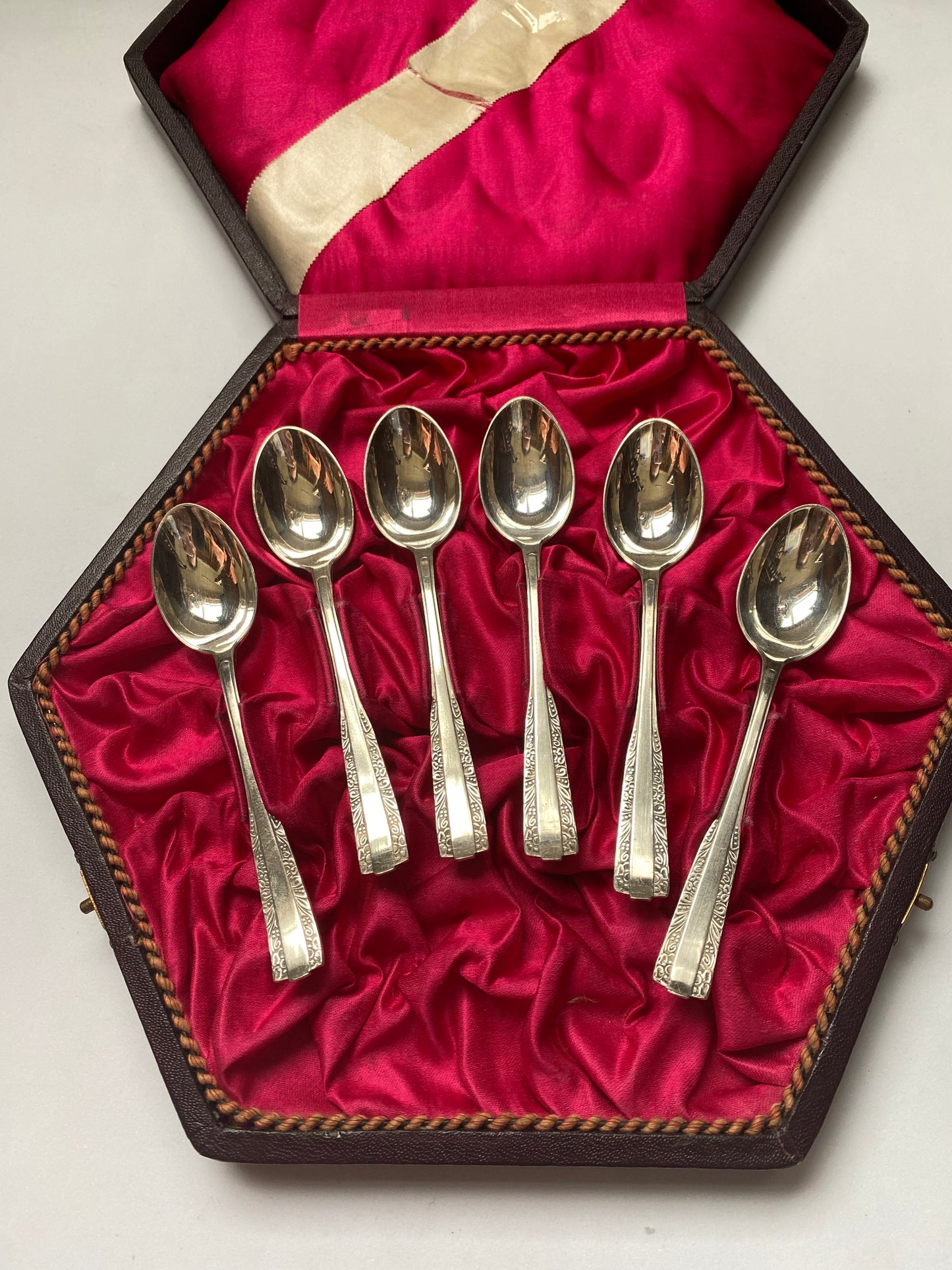 Vintage Mid Century Cold War Era Polish Silver Spoons, Set of 6