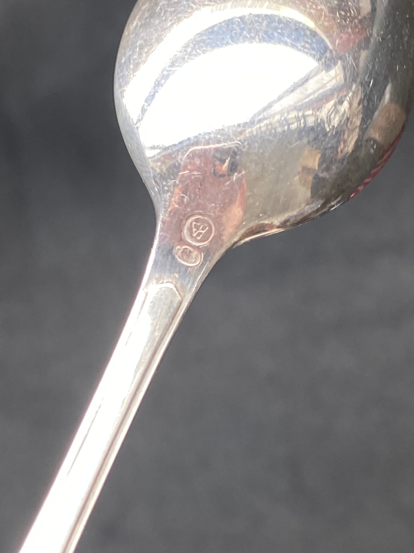 Vintage Mid Century Cold War Era Polish Silver Spoons, Set of 6