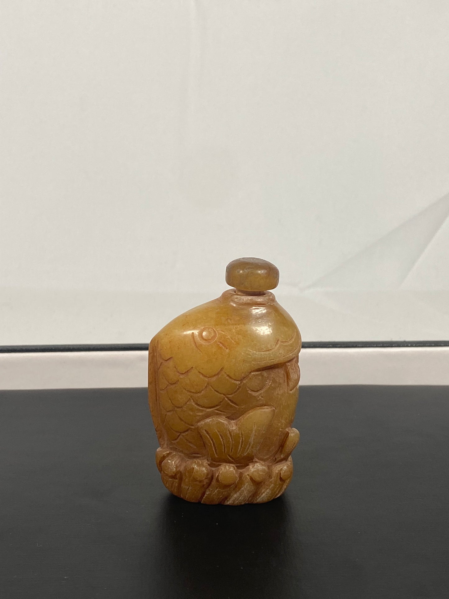 19th century Antique Chinese Shoushan Carving Tian Huang stone Snuff Bottle