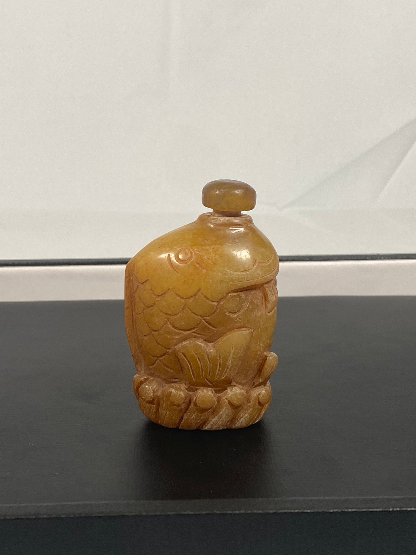 19th century Antique Chinese Shoushan Carving Tian Huang stone Snuff Bottle