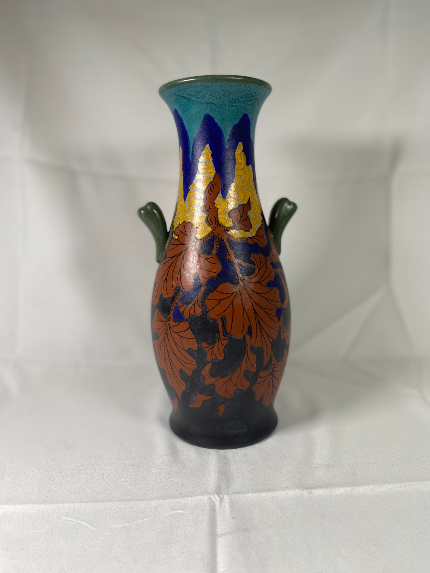 罕见的荷兰豪达装饰艺术陶器花瓶
