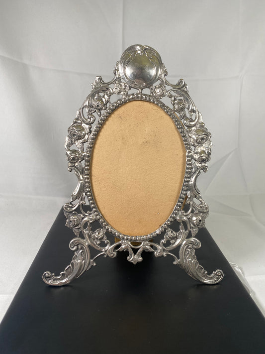 Early 20th century Polish Silver Photo Frame, Rare Antique Judaica