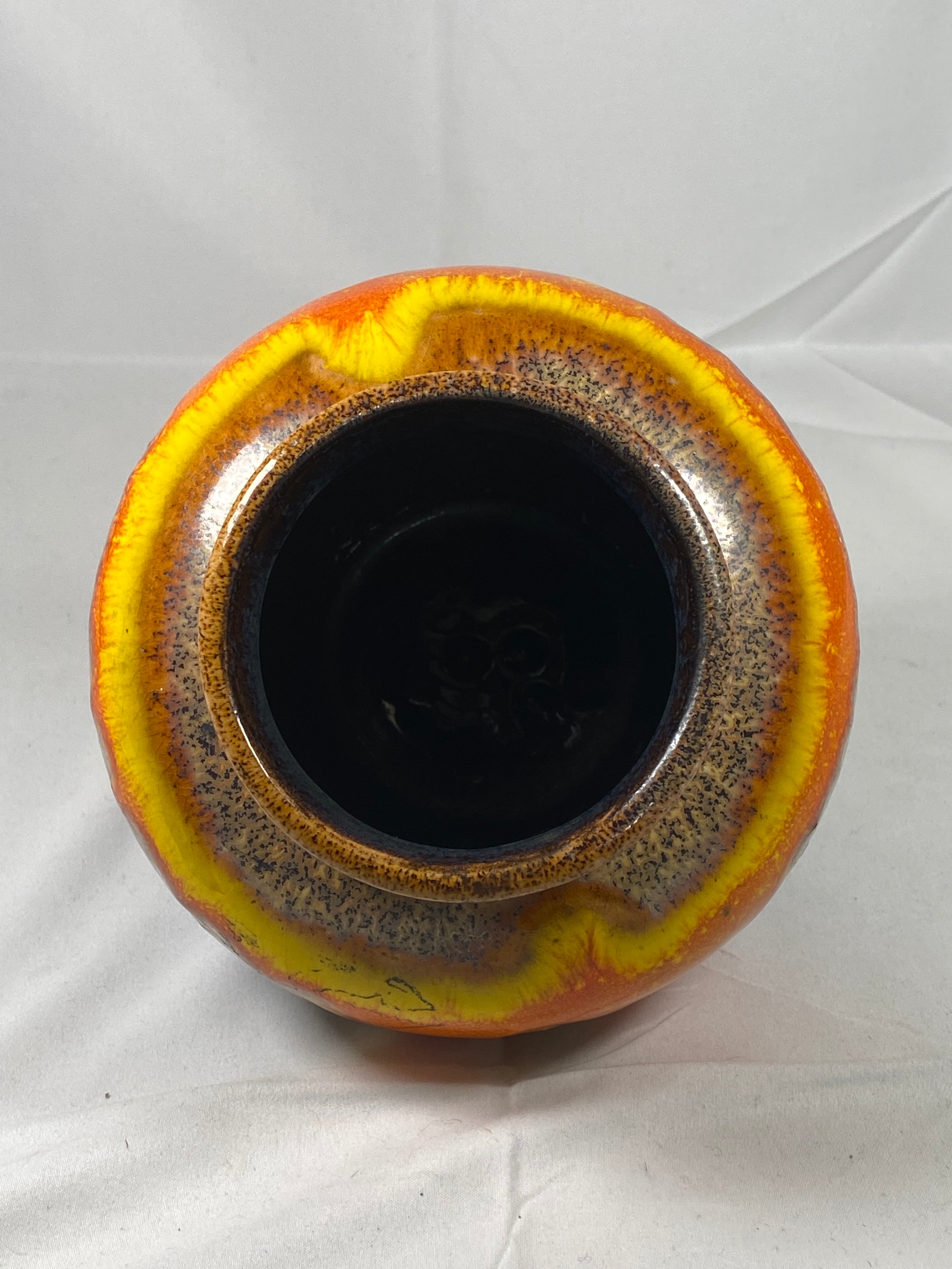 Vintage fat lava West Germany high quality Walter Gerhards vase