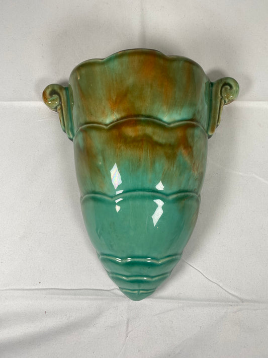 Art Deco Australiana Amphora / Classical Urn Shaped Diana Pottery Wall Pocket Vase